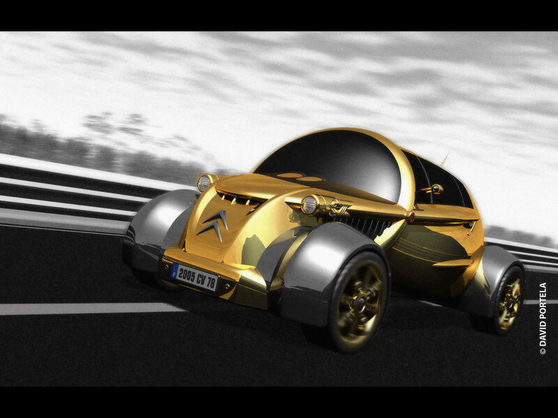 Golden Concept Car — Gold