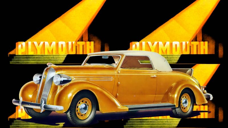 Golden Convertible Car — Yellow