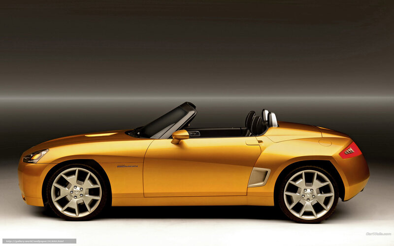 golden convertible sports car