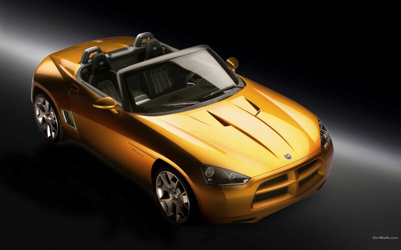 golden convertible sports car