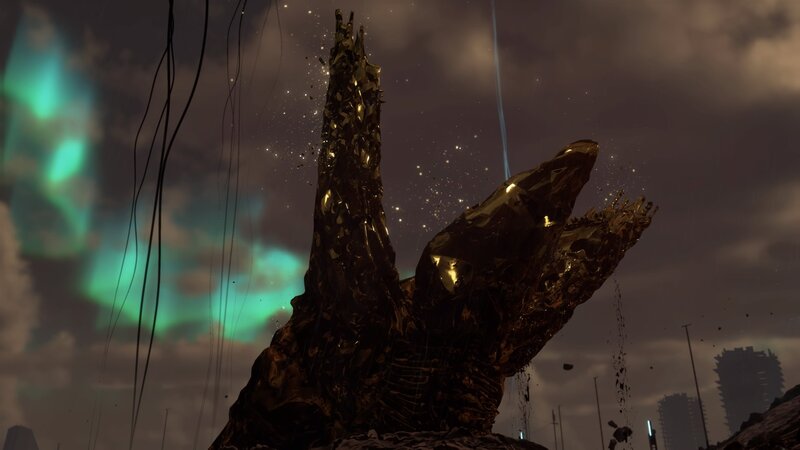 Golden Creature Statue