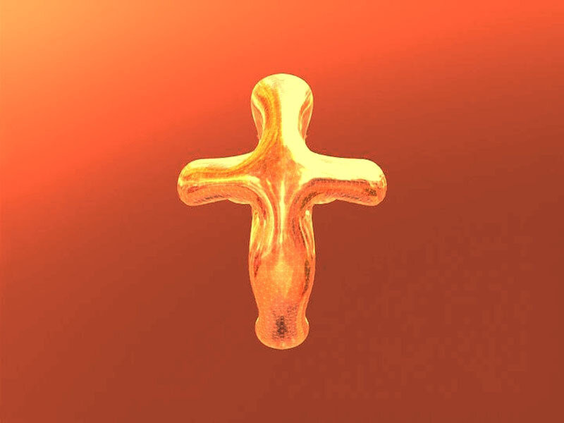 Golden Cross Shape
