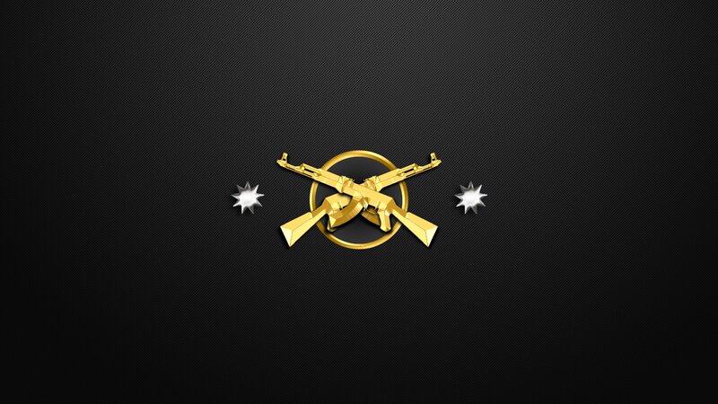 Golden Crossed Rifles