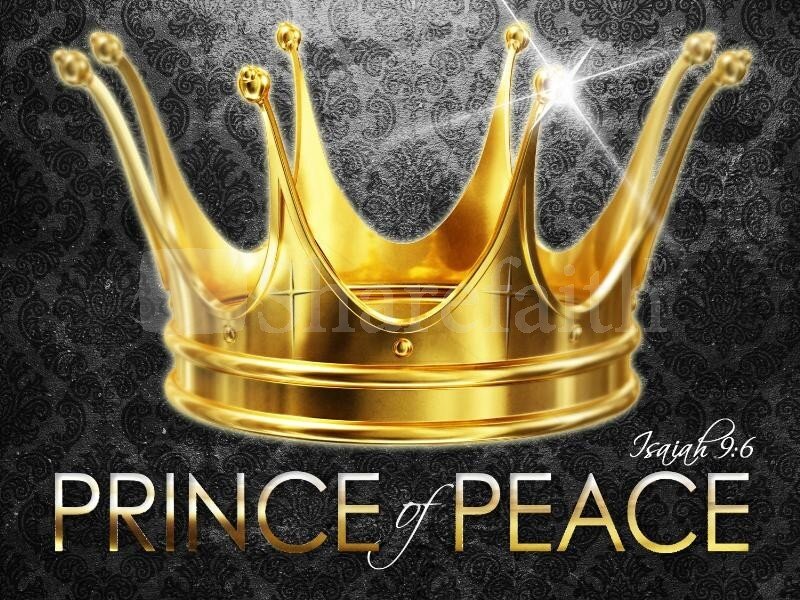 Golden Crown on Patterned Background