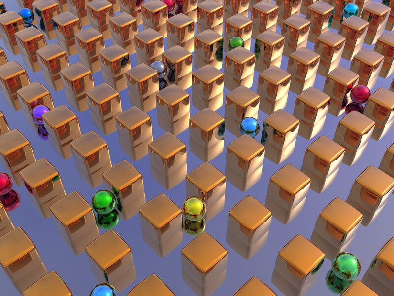 Golden Cubes and Spheres
