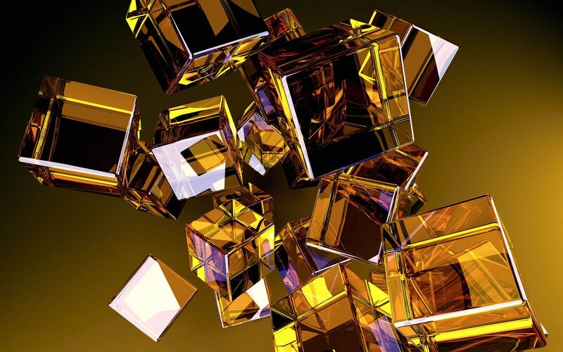 Golden cubes in motion