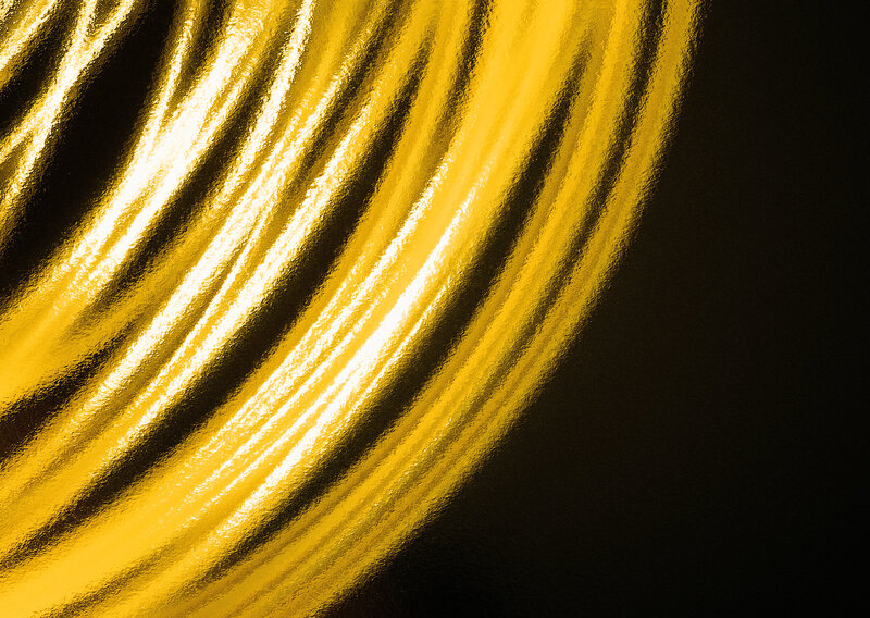 golden curved light pattern
