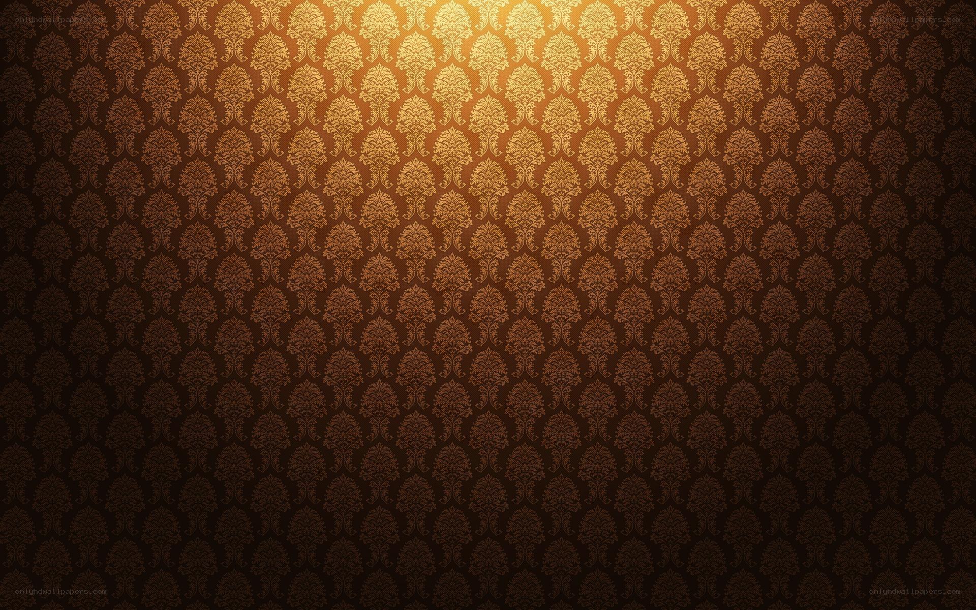 golden damask pattern