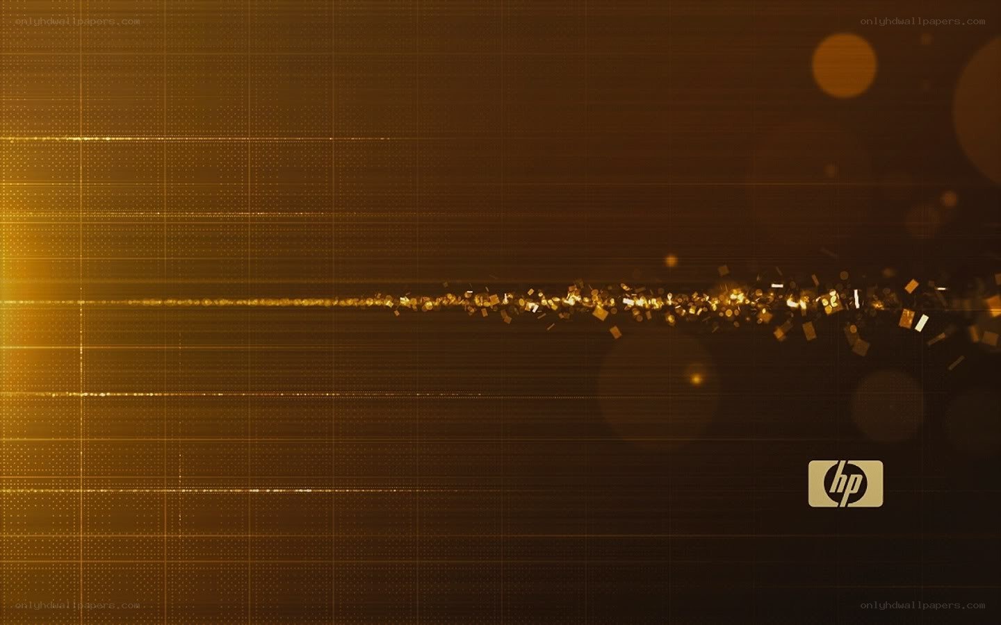 golden digital particle burst