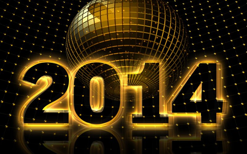 Golden Disco Ball and Numbers