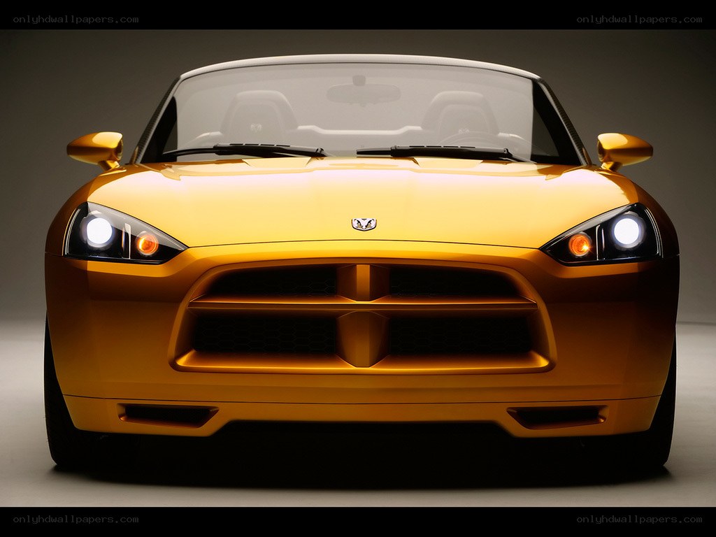 Golden Dodge Concept Car