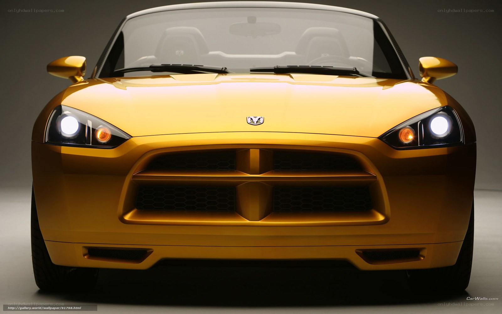 Golden Dodge Concept Car