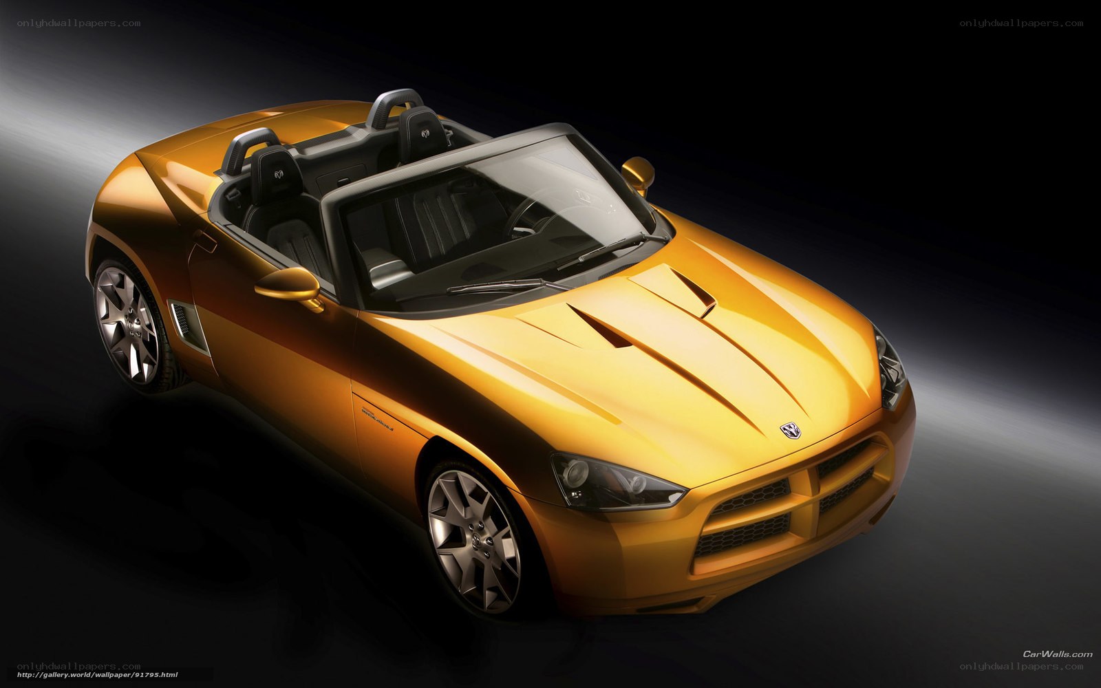 Golden Dodge SRT-4 Roadster
