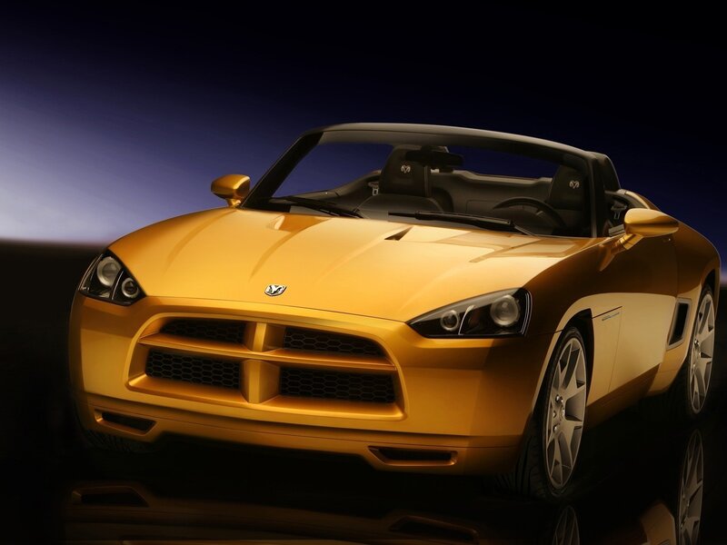 Golden Dodge Viper Concept