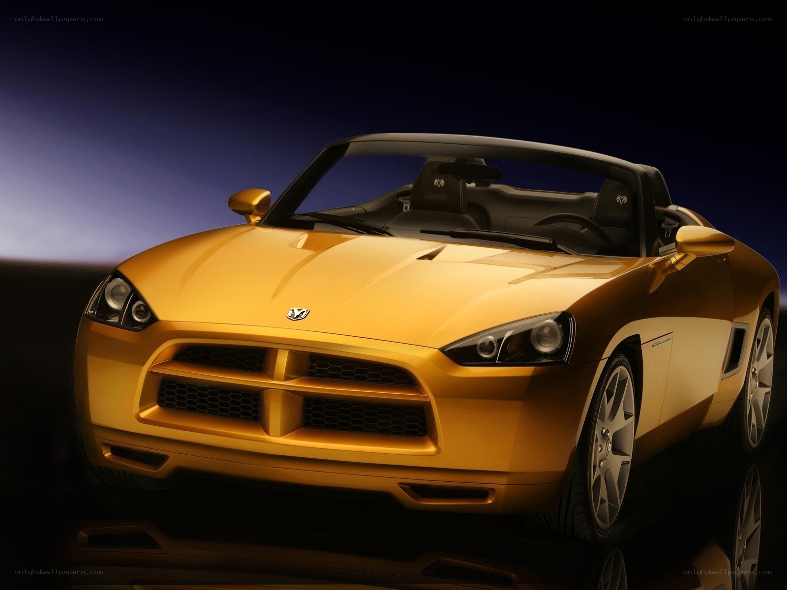 Golden Dodge Viper Concept