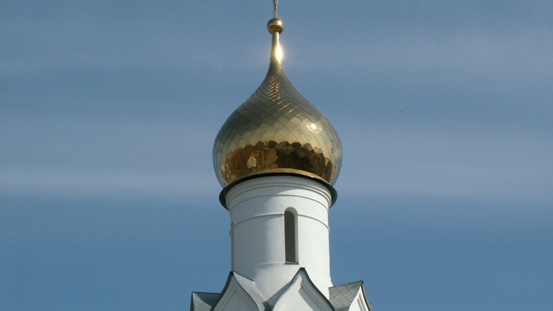 Golden dome of a church