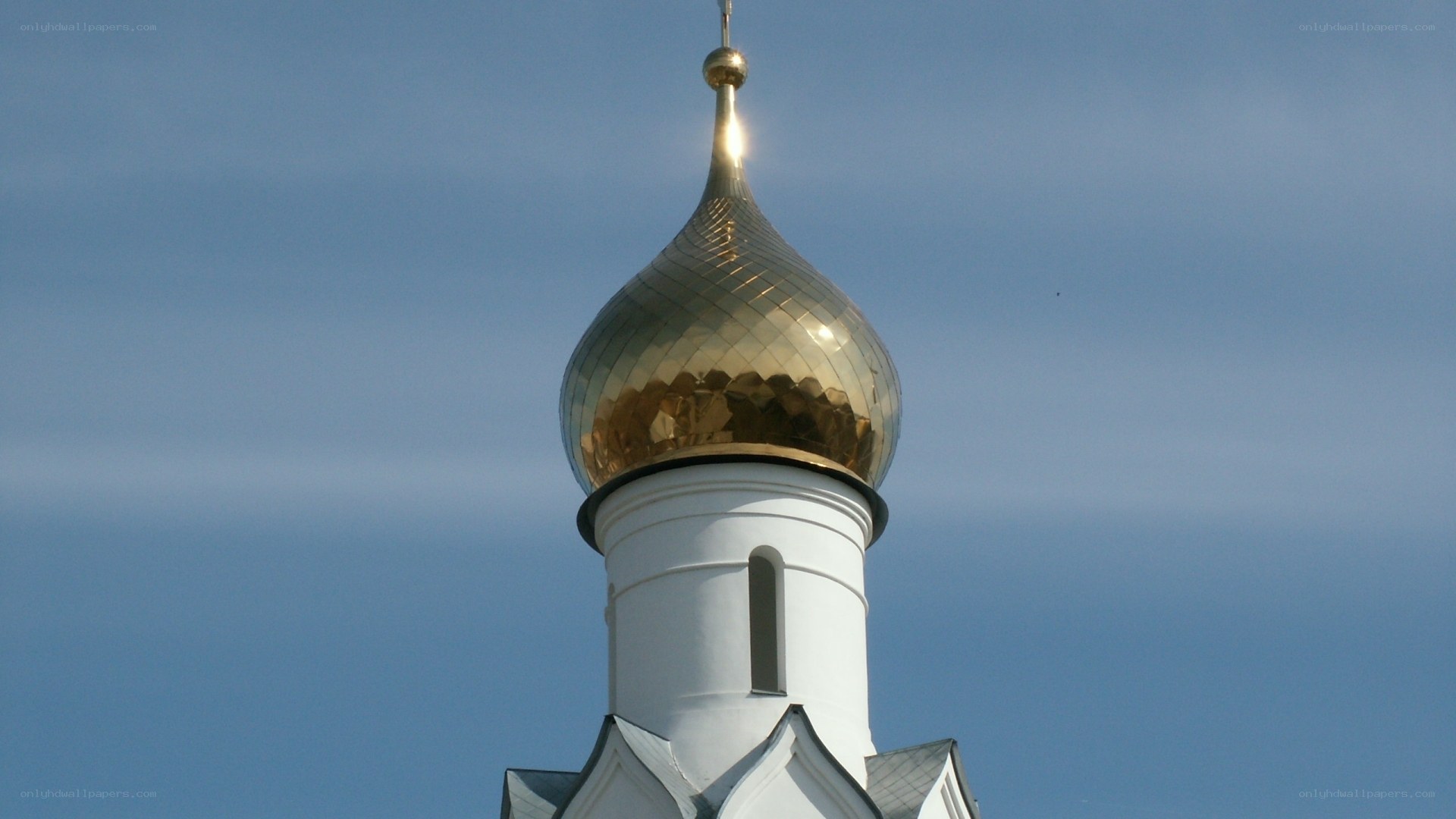Golden dome of a church