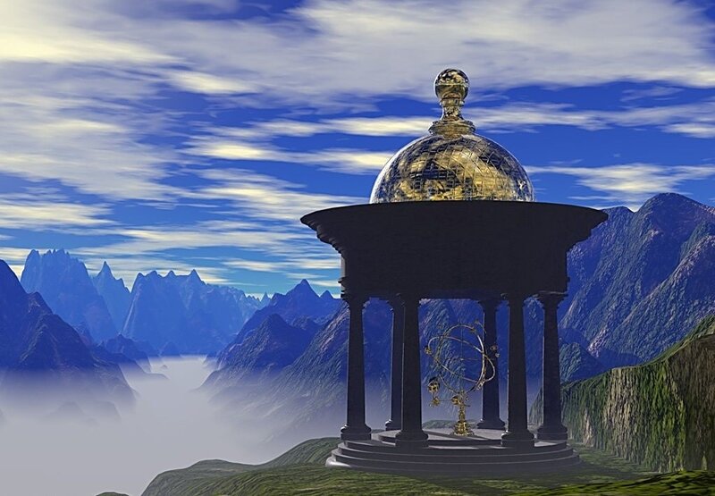 Golden Dome on Mountain