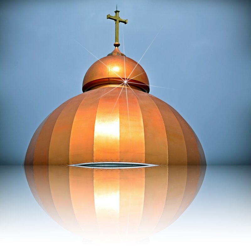 Golden Dome with Cross