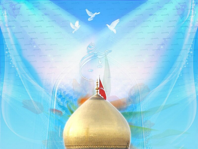Golden dome with doves and flag