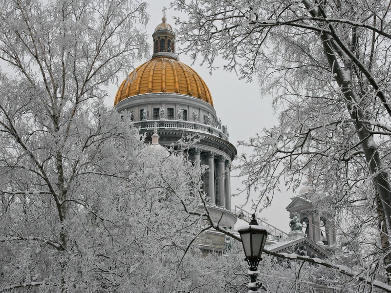 Golden-domed Cathedral — White