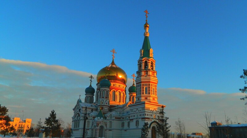Golden-domed Church — Blue