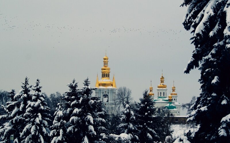 Golden-domed Church — White