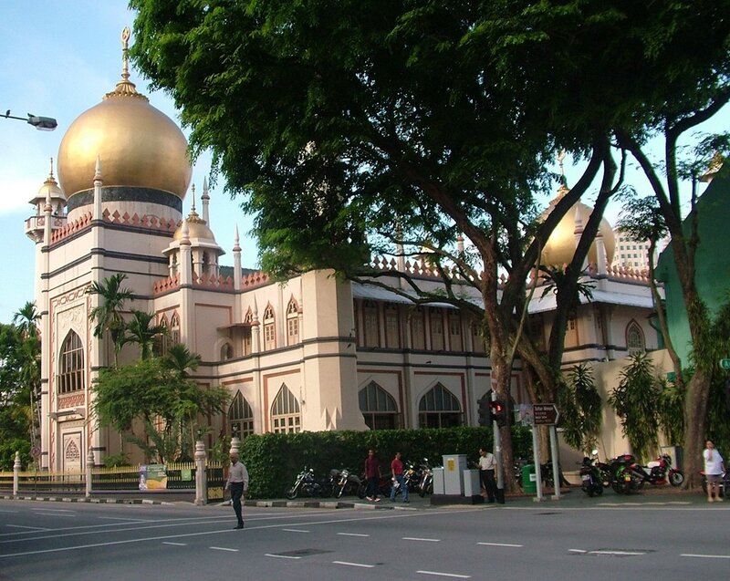 Golden-domed mosque in Singapore