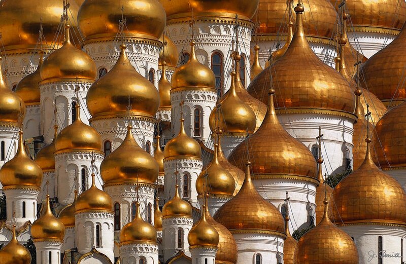 Golden Domes of a Cathedral
