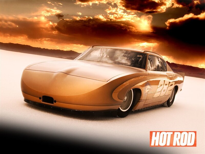 Golden Drag Racing Car