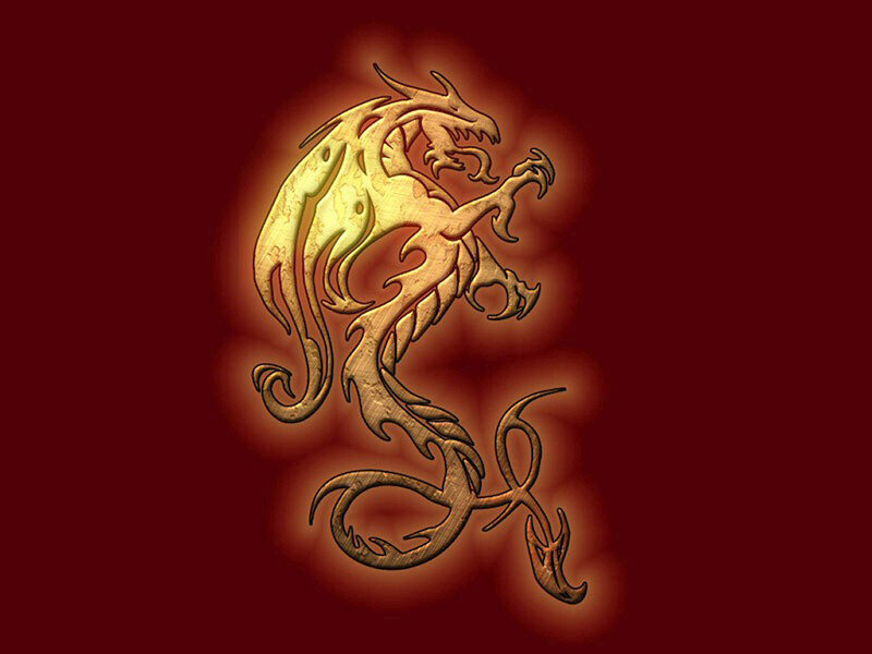 Golden Dragon Design — Red