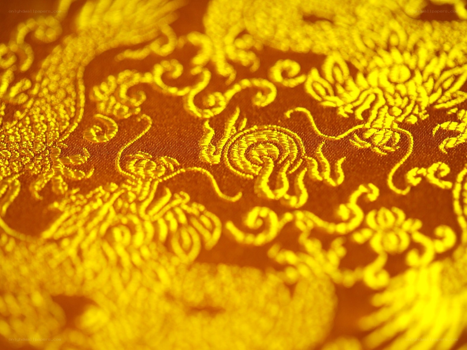 golden dragon embroidery
