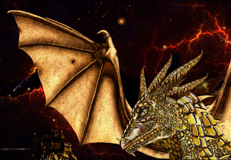 Golden Dragon in Space — Gold