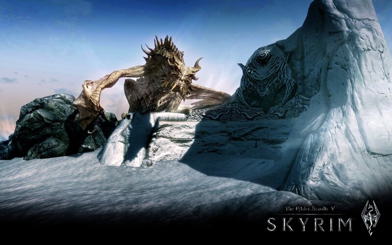 Golden Dragon on Ice — White