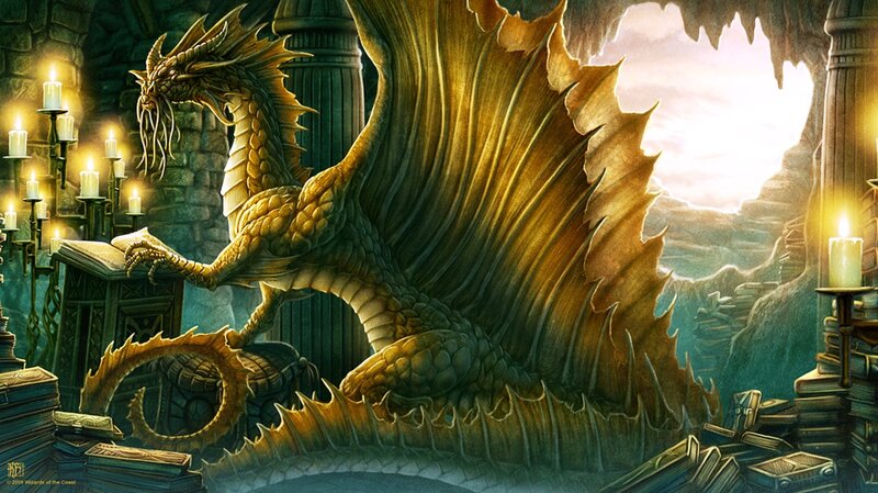 Golden Dragon Reading Book — Gold