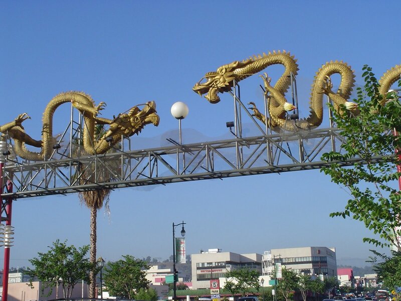 Golden Dragon Sculptures