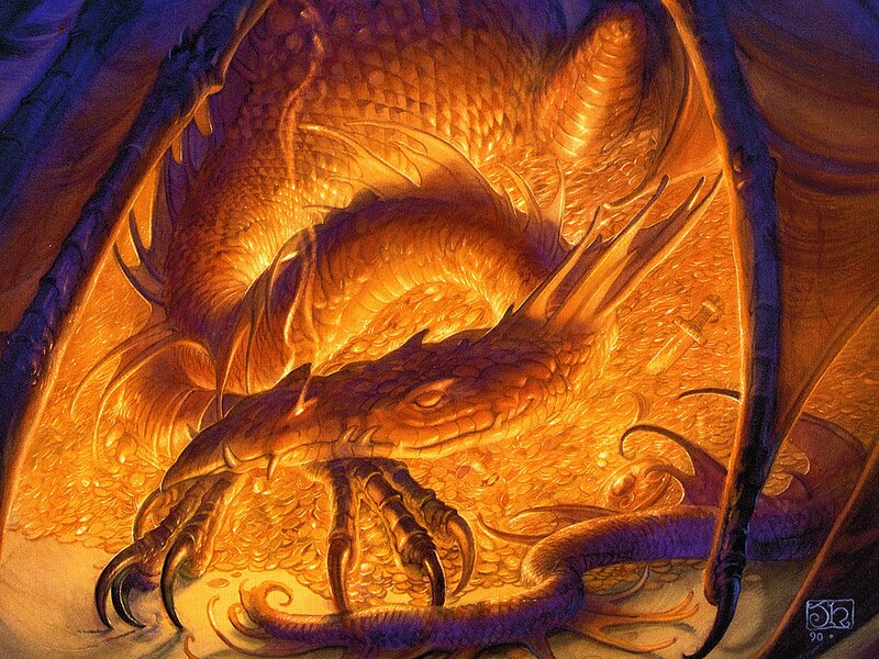Golden Dragon Sleeping