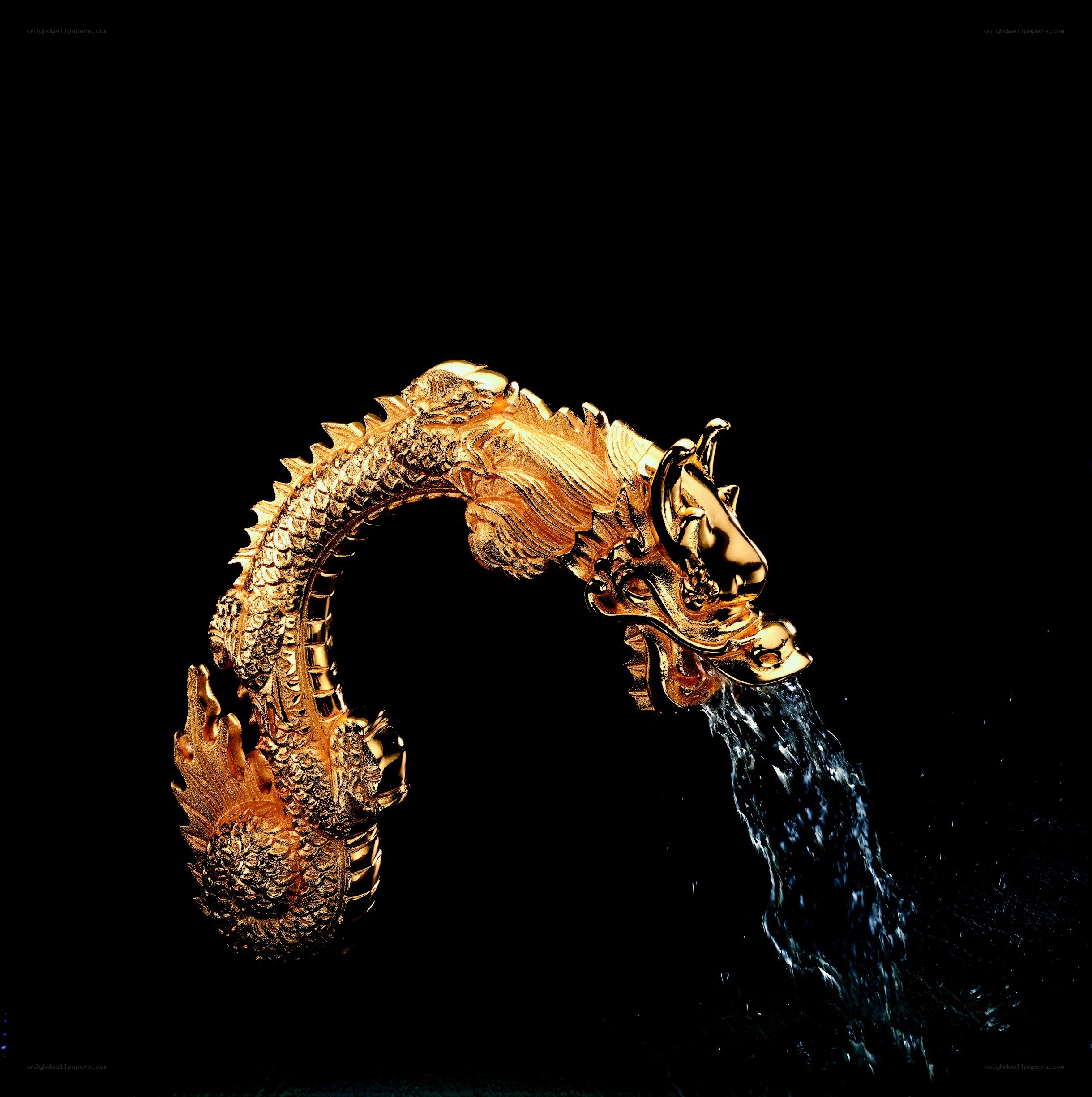 golden dragon water spout