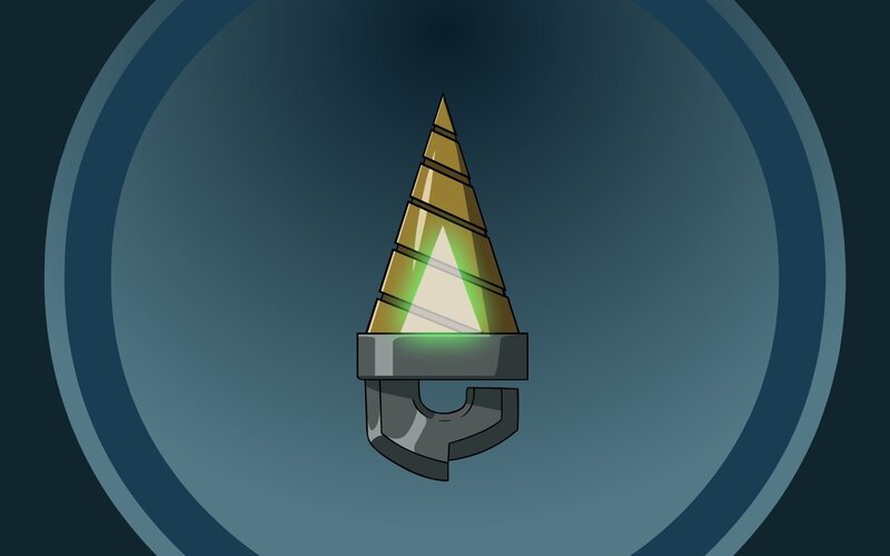 Golden Drill Bit — Blue