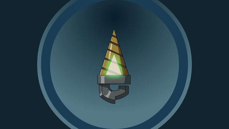 Golden Drill Icon — Blue
