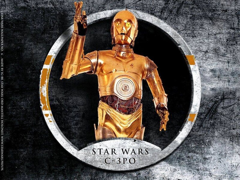Golden Droid Robot