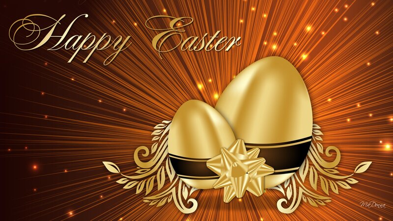 Golden Easter Eggs — Gold, Festive
