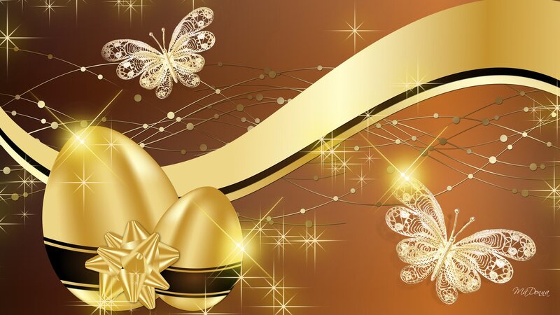 Golden Easter Eggs — Gold