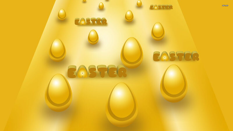 Golden Easter Eggs — Yellow