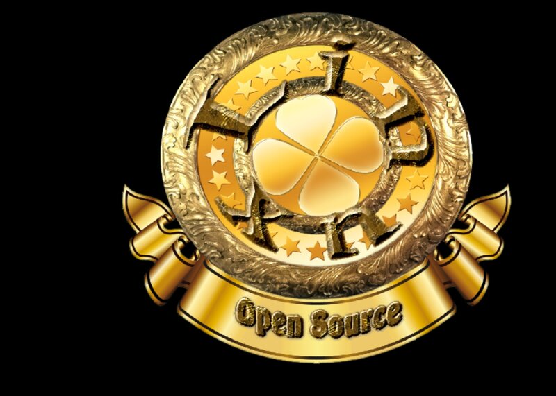 Golden Emblem with Clover