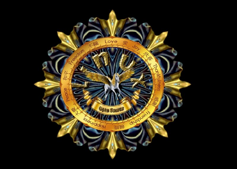 Golden Emblem with Pegasus