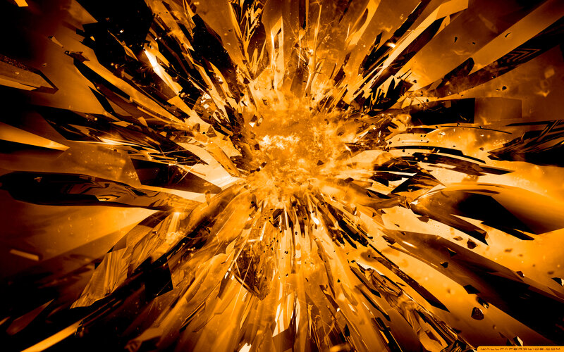 golden explosion burst