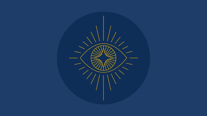 Golden Eye Symbol — Blue