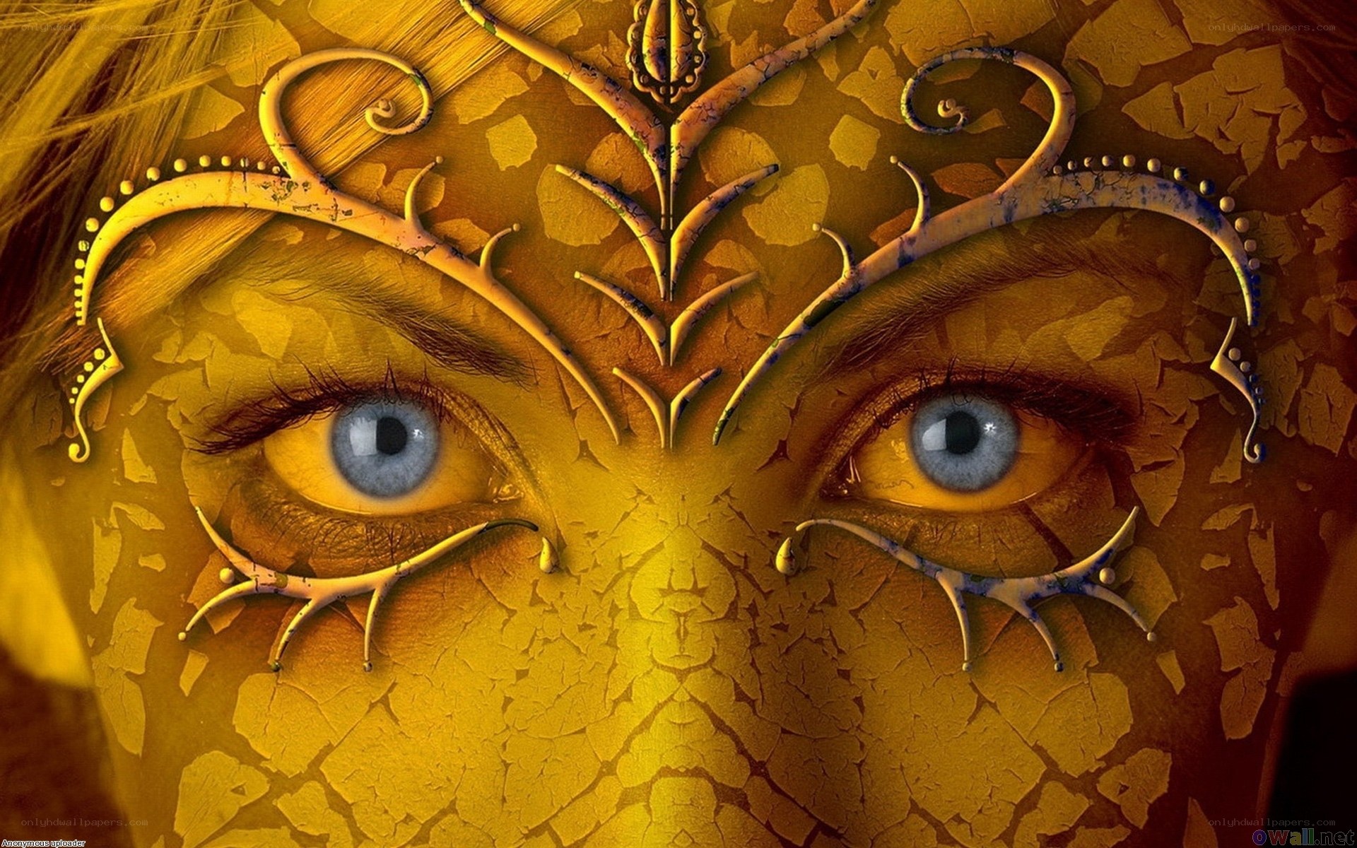 golden fantasy eyes