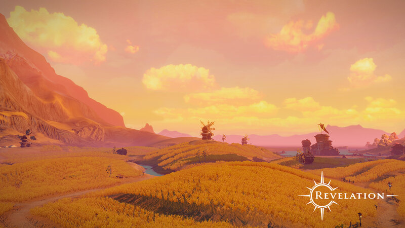 Golden Fields at Sunset — Yellow